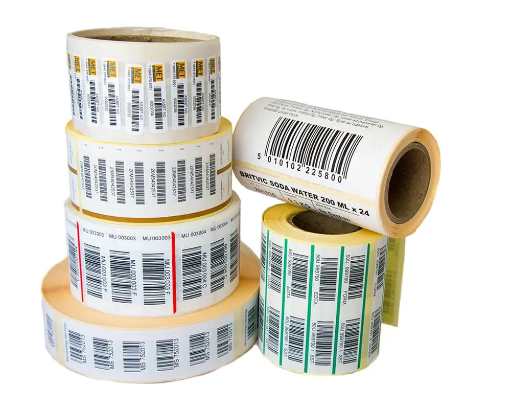 Pre-printed barcode labels